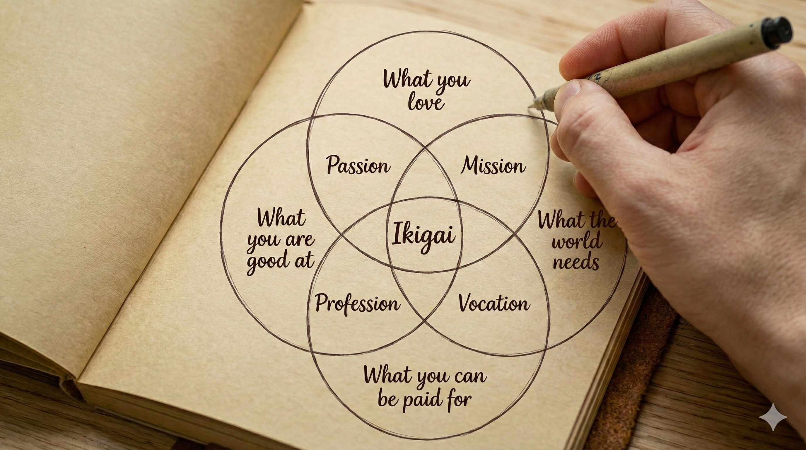 Ikigai diagram - Finding purpose in work
